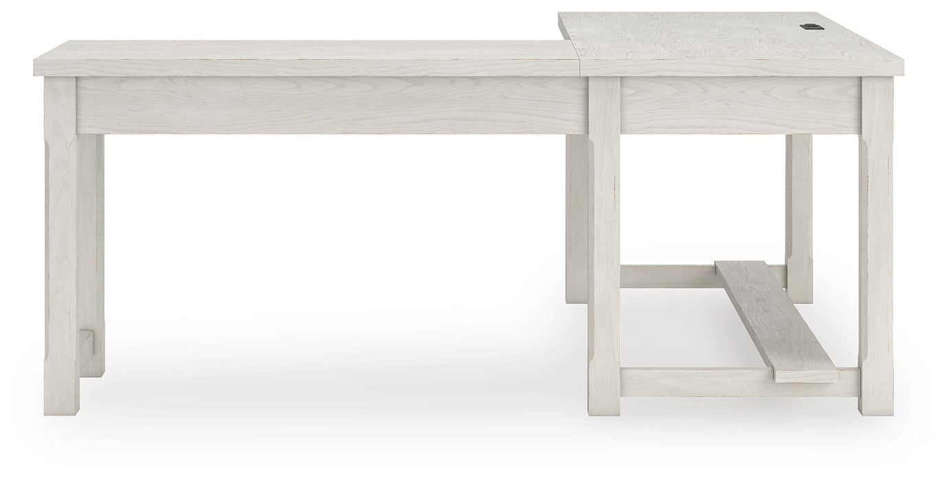 Robbinsdale L-Shaped Home Office Desk - Dream Home Furniture & Mattress (Waite Park, MN)