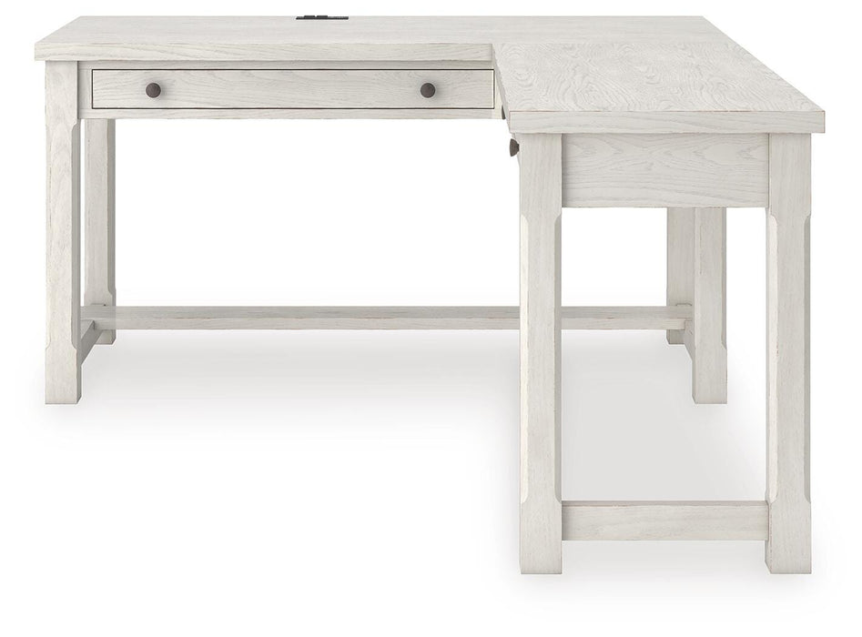 Robbinsdale L-Shaped Home Office Desk - Dream Home Furniture & Mattress (Waite Park, MN)