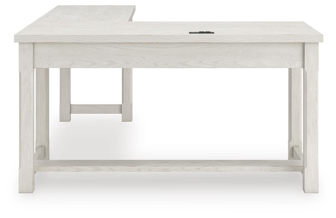 Robbinsdale L-Shaped Home Office Desk - Dream Home Furniture & Mattress (Waite Park, MN)