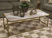 Manor Stone Coffee Table - Dream Home Furniture & Mattress (Waite Park, MN)