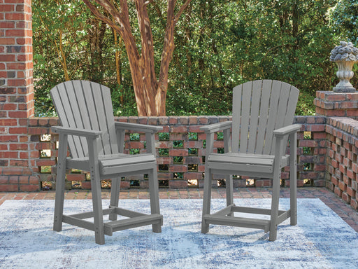 Sanctuary Beach Outdoor Counter Height Bar Stool (Set of 2) - Dream Home Furniture & Mattress (Waite Park, MN)