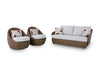 Double Point Outdoor Loveseat/2 Swivel Chairs (Set of 3) - Dream Home Furniture & Mattress (Waite Park, MN)