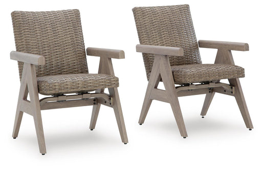 Cliff Trails Outdoor Rocking Arm Chair (Set of 2) - Dream Home Furniture & Mattress (Waite Park, MN)