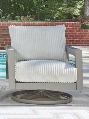 Hurley Park Outdoor Swivel Chair with Cushion - Dream Home Furniture & Mattress (Waite Park, MN)