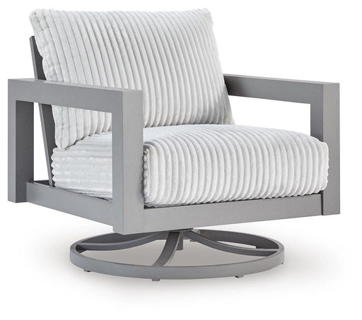 Hurley Park Outdoor Swivel Chair with Cushion - Dream Home Furniture & Mattress (Waite Park, MN)