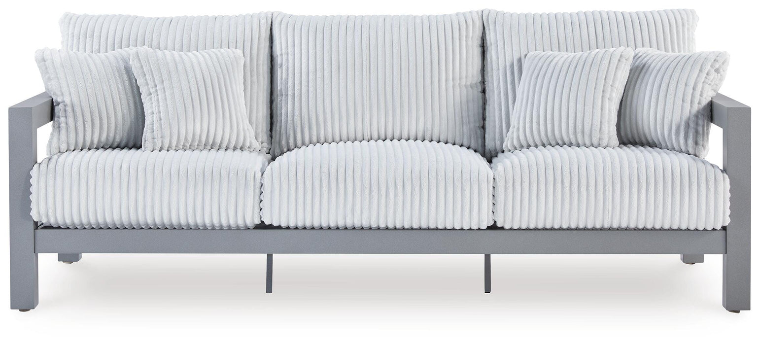 Hurley Park Outdoor Sofa with Cushion - Dream Home Furniture & Mattress (Waite Park, MN)