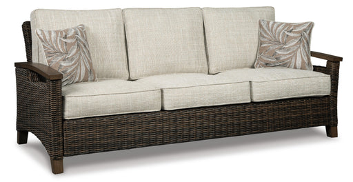 Paradise Trail Outdoor Sofa, Lounge Chairs and Fire Pit Table - Dream Home Furniture & Mattress (Waite Park, MN)