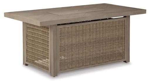 Beachcroft Outdoor Sofa, Lounge Chairs and Fire Pit - Dream Home Furniture & Mattress (Waite Park, MN)