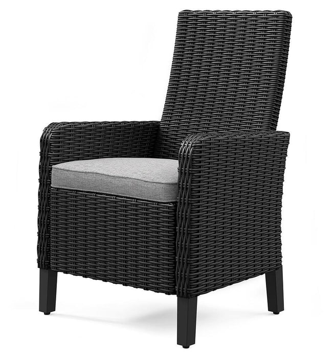 Beachcroft Outdoor Arm Chair with Cushion (Set of 2) - Dream Home Furniture & Mattress (Waite Park, MN)
