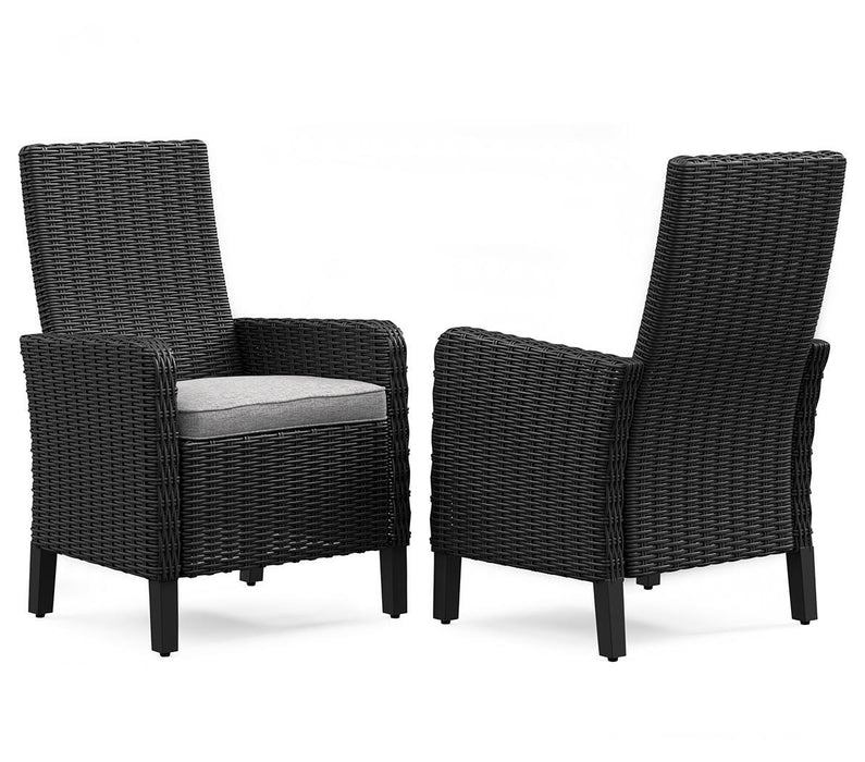 Beachcroft Outdoor Arm Chair with Cushion (Set of 2) - Dream Home Furniture & Mattress (Waite Park, MN)