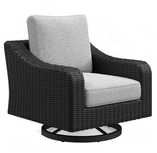Beachcroft Outdoor Swivel Lounge with Cushion - Dream Home Furniture & Mattress (Waite Park, MN)