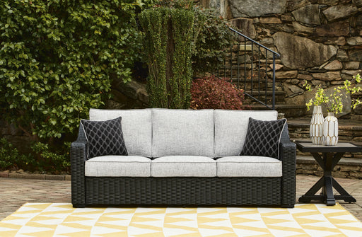 Beachcroft Outdoor Sofa with Cushion - Dream Home Furniture & Mattress (Waite Park, MN)