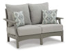 Visola Outdoor Sofa and Loveseat Set - Dream Home Furniture & Mattress (Waite Park, MN)