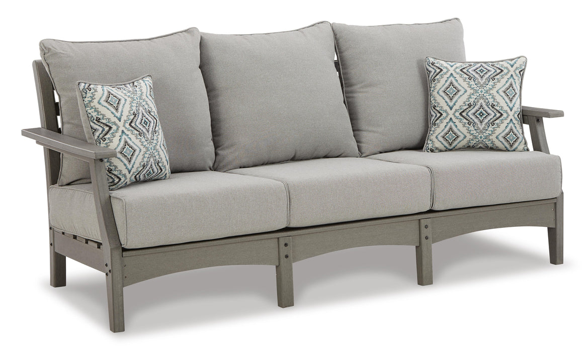 Visola Outdoor Sofa and Loveseat Set - Dream Home Furniture & Mattress (Waite Park, MN)