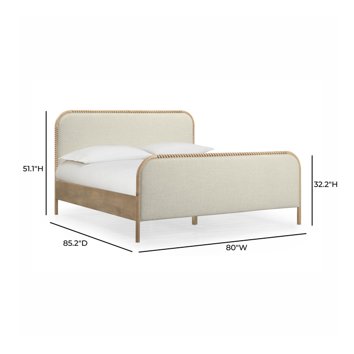 Hatia Basketweave Panel Bed