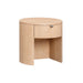 Marlow 19" Wood Round Nightstand With Drawer - Dream Home Furniture & Mattress (Waite Park, MN)