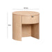 Marlow 19" Wood Round Nightstand With Drawer - Dream Home Furniture & Mattress (Waite Park, MN)
