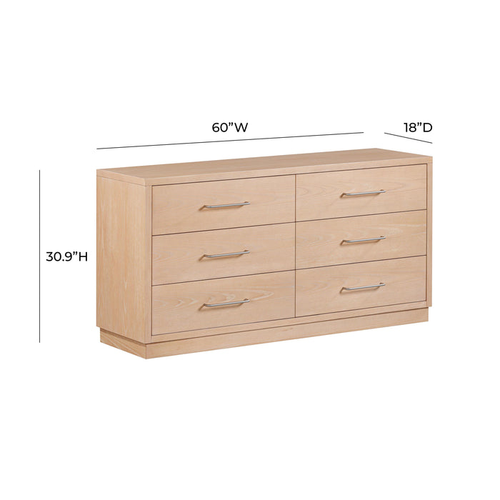 Marlow 6-Drawer Wood Dresser - Dream Home Furniture & Mattress (Waite Park, MN)