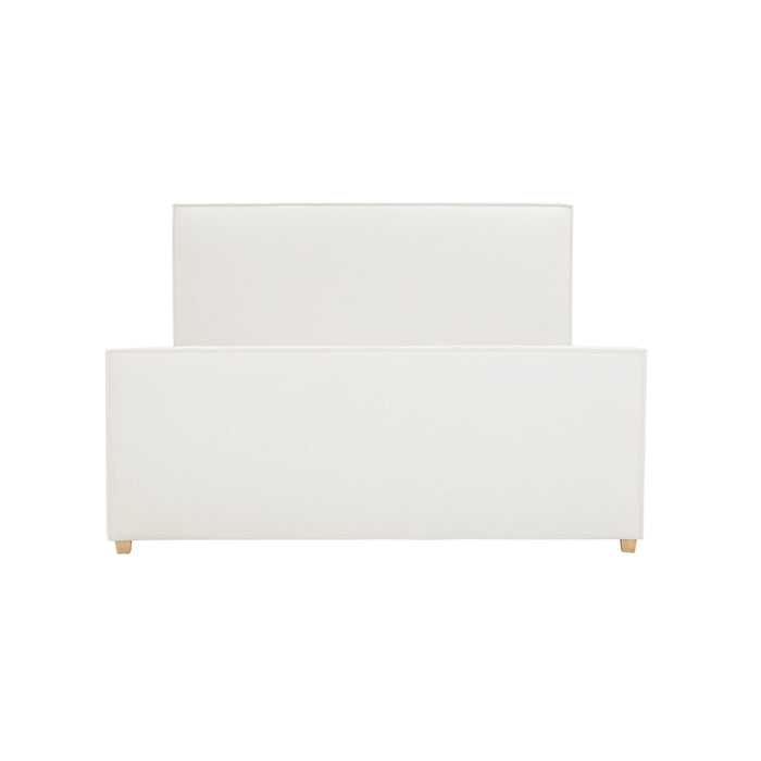 Bristol Park Ivory Contract-Grade Fabric Upholstered Bed - Dream Home Furniture & Mattress (Waite Park, MN)