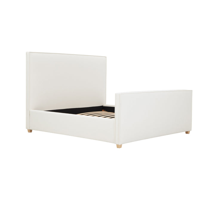 Bristol Park Ivory Contract-Grade Fabric Upholstered Bed - Dream Home Furniture & Mattress (Waite Park, MN)
