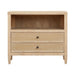 Bristol Park 30" Whitewashed Oak Wood 2-Drawer Nightstand - Dream Home Furniture & Mattress (Waite Park, MN)