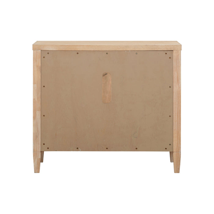 Bristol Park 30" Whitewashed Oak Wood 2-Drawer Nightstand - Dream Home Furniture & Mattress (Waite Park, MN)