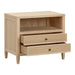 Bristol Park 30" Whitewashed Oak Wood 2-Drawer Nightstand - Dream Home Furniture & Mattress (Waite Park, MN)