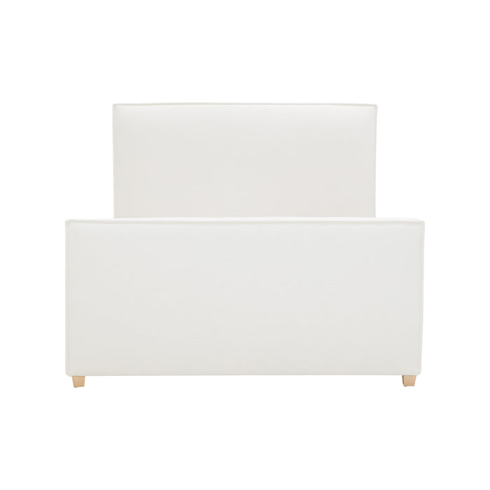 Bristol Park Ivory Contract-Grade Fabric Upholstered Bed - Dream Home Furniture & Mattress (Waite Park, MN)