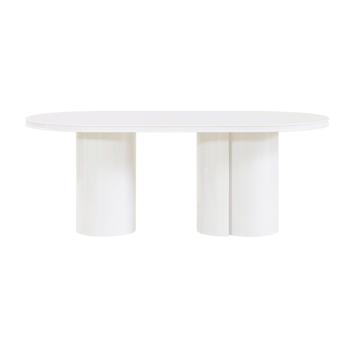 Elora 79" Lacquer Oval Dining Table