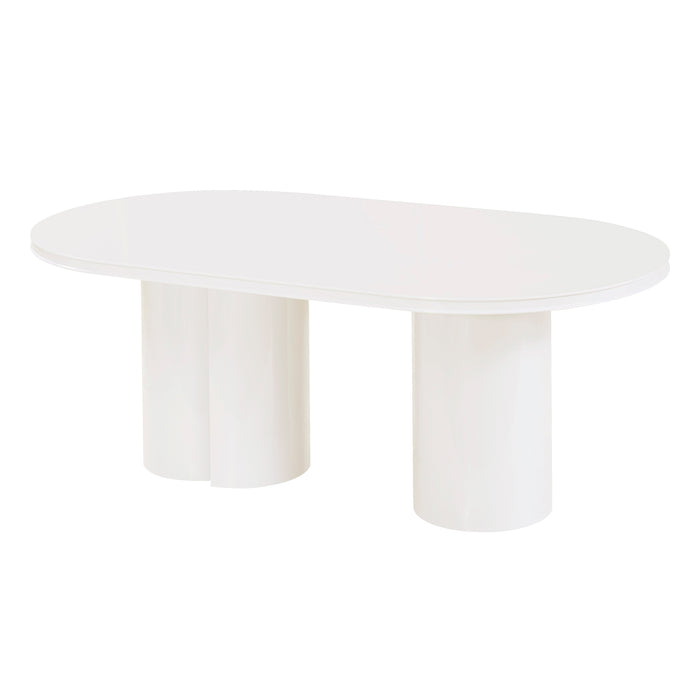Elora 79" Lacquer Oval Dining Table