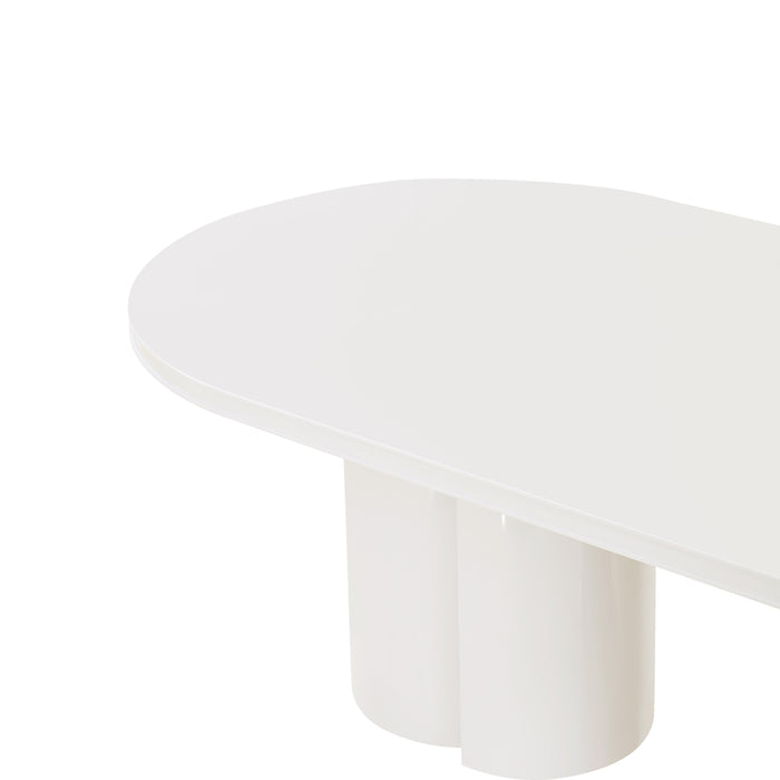 Elora 79" Lacquer Oval Dining Table