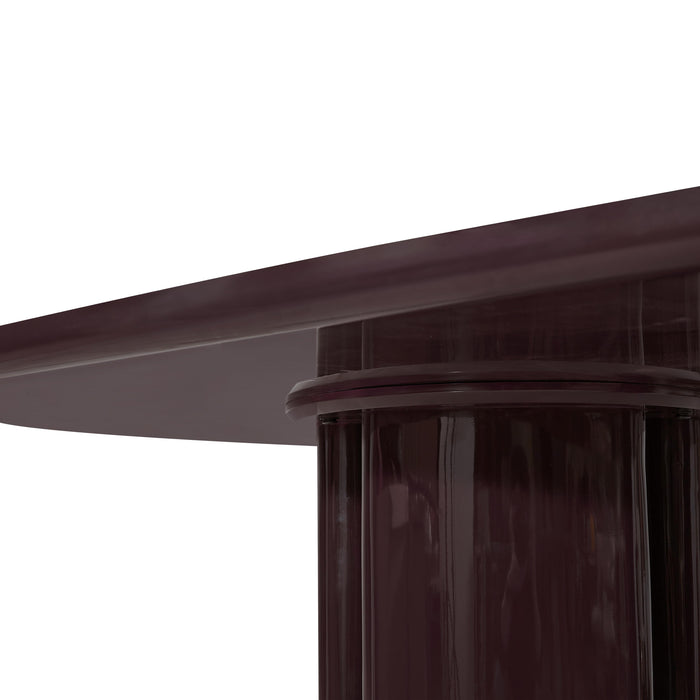 Zola 94.5" Lacquer Oval Dining Table