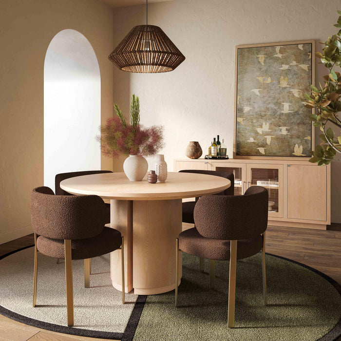 Marlow 48" Wood Round Dining Table - Dream Home Furniture & Mattress (Waite Park, MN)