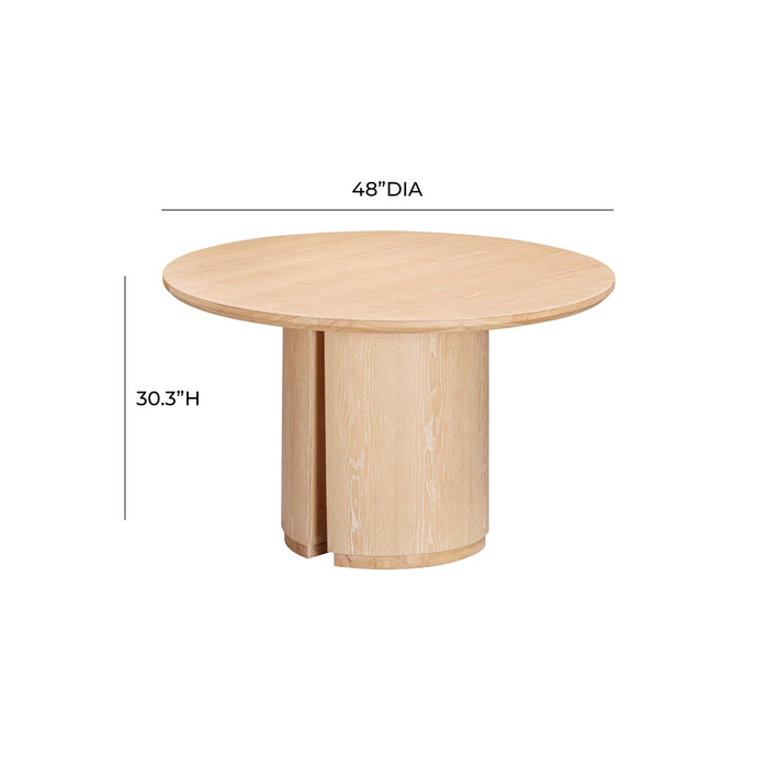 Marlow 48" Wood Round Dining Table - Dream Home Furniture & Mattress (Waite Park, MN)