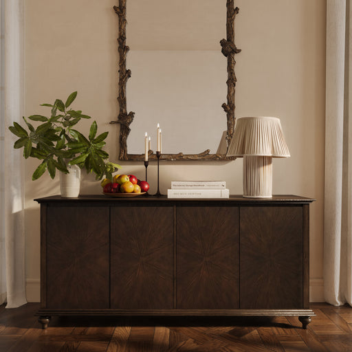 Mila 76" Dark Brown Sideboard - Dream Home Furniture & Mattress (Waite Park, MN)