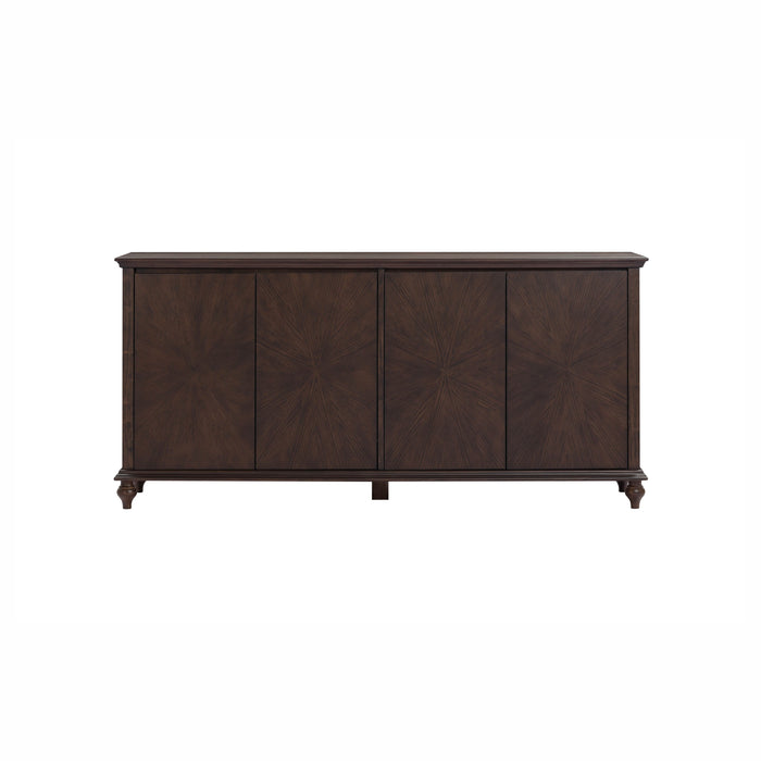 Mila 76" Dark Brown Sideboard