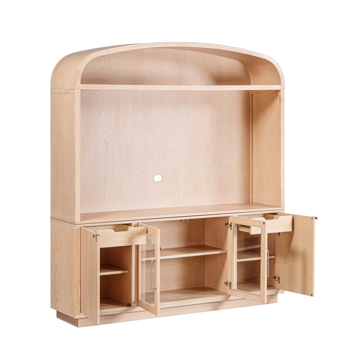 Marlow 77" Wood Entertainment Center - Dream Home Furniture & Mattress (Waite Park, MN)