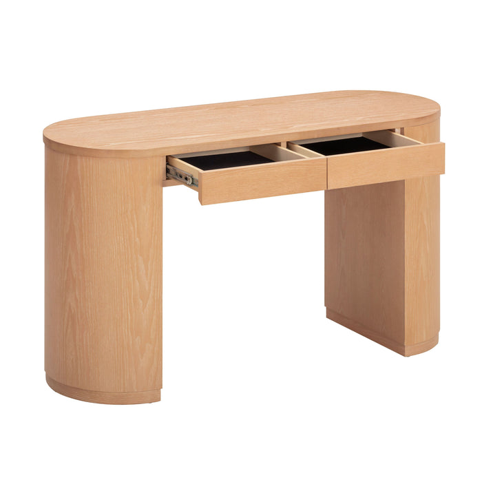 Marlow 52" Wood 2-Drawer Writing Desk - Dream Home Furniture & Mattress (Waite Park, MN)