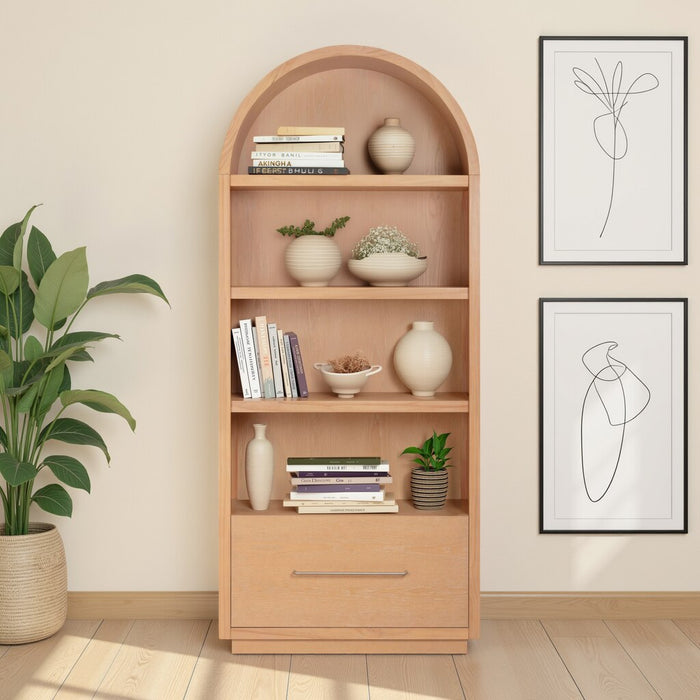 Marlow Wood Bookcase With File Drawer - Dream Home Furniture & Mattress (Waite Park, MN)