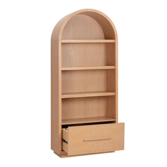 Marlow Wood Bookcase With File Drawer - Dream Home Furniture & Mattress (Waite Park, MN)