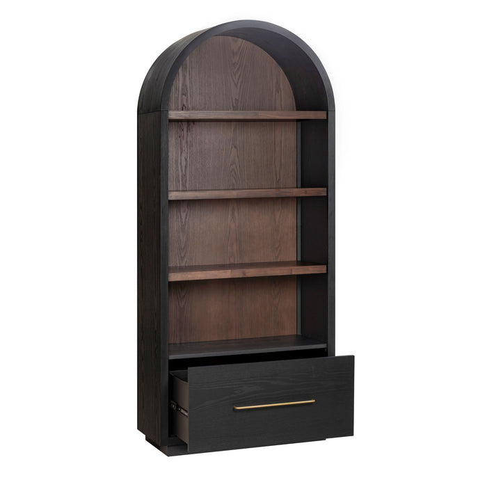 Marlow Wood Bookcase With File Drawer - Dream Home Furniture & Mattress (Waite Park, MN)