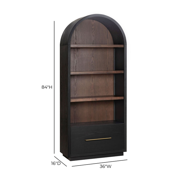 Marlow Wood Bookcase With File Drawer - Dream Home Furniture & Mattress (Waite Park, MN)