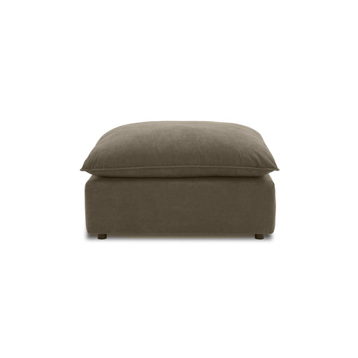 Cali Chocolate Brown Performance Velvet Ottoman - Dream Home Furniture & Mattress (Waite Park, MN)