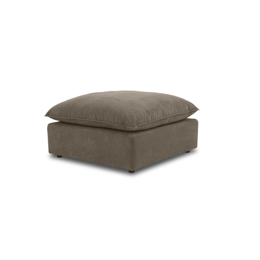 Cali Chocolate Brown Performance Velvet Ottoman - Dream Home Furniture & Mattress (Waite Park, MN)