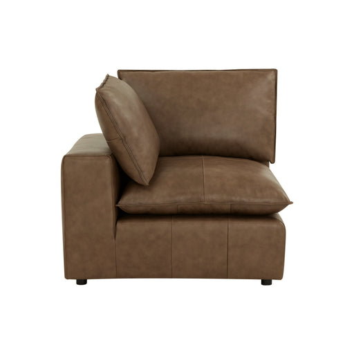 Cali Brown Leather Modular Corner Chair - Dream Home Furniture & Mattress (Waite Park, MN)