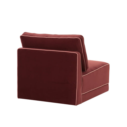 Willow Performance Velvet Modular Armless Chair - Dream Home Furniture & Mattress (Waite Park, MN)