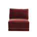 Willow Performance Velvet Modular Armless Chair - Dream Home Furniture & Mattress (Waite Park, MN)