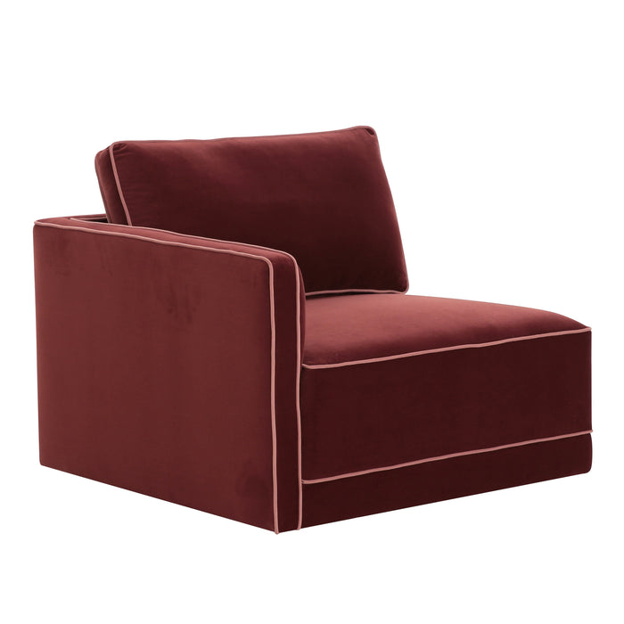 Willow Performance Velvet Modular LAF Corner Chair - Dream Home Furniture & Mattress (Waite Park, MN)