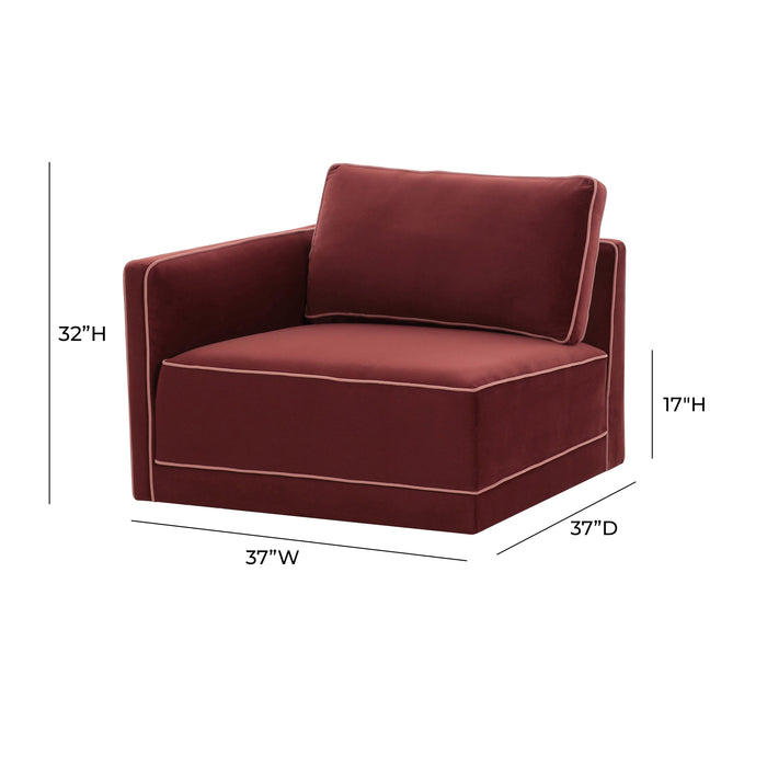 Willow Performance Velvet Modular LAF Corner Chair - Dream Home Furniture & Mattress (Waite Park, MN)