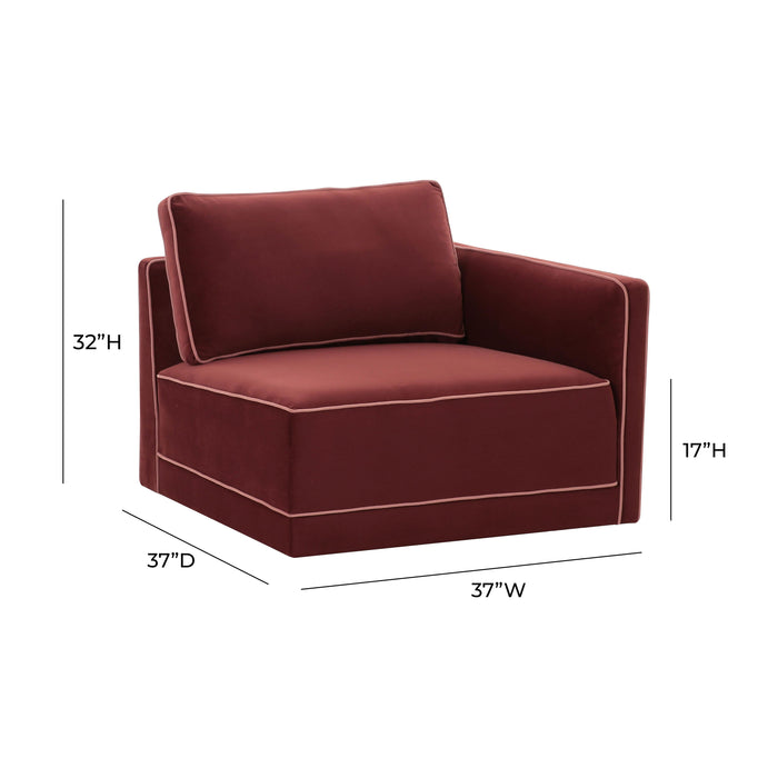 Willow Performance Velvet Modular RAF Corner Chair - Dream Home Furniture & Mattress (Waite Park, MN)